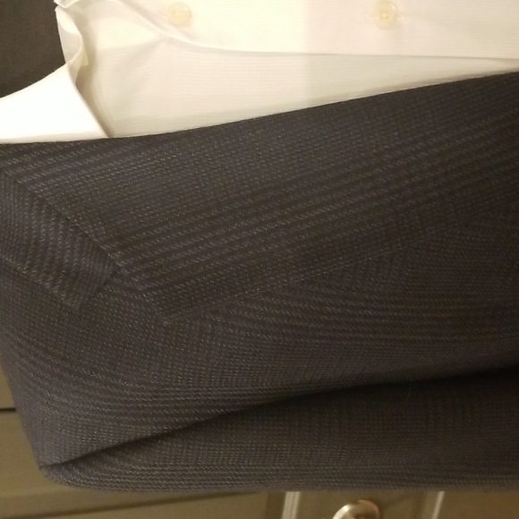 HS&M Navy Glen Plaid Blazer Sport Coat - Picture 2 of 8